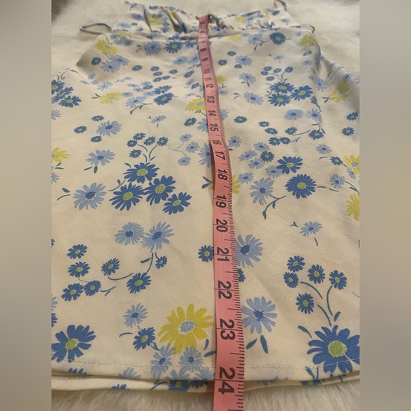 Zara NEW Multicolor Floral Linen Blend Adjustable Straps Mini Dress Size XS - Picture 13 of 13